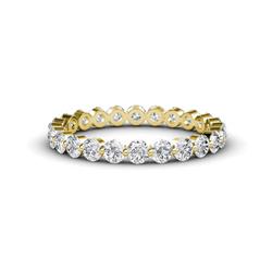 Valerie Forever Brilliant Moissanite Eternity Band Floating Forever Brilliant Moissanite Womens Eternity Ring Stackable ctw K Yellow Gold