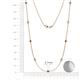 2 - Adia (9 Stn/2.7mm) Iolite and Diamond on Cable Necklace 