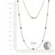 2 - Adia (9 Stn/3.4mm) Iolite and Diamond on Cable Necklace 