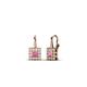 1 - Esme Pink Sapphire Dangling Earrings 