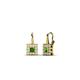 1 - Esme Green Garnet Dangling Earrings 