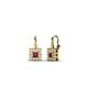 1 - Esme Rhodolite Garnet Dangling Earrings 