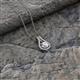 2 - Lauren 5.00 mm Round Diamond Teardrop Pendant Necklace 