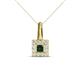 1 - Angela Emerald and Diamond Pendant 