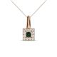 1 - Angela Emerald and Diamond Pendant 