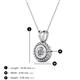 3 - Juliya 5.00 mm Round Forever Brilliant Moissanite Rope Edge Bezel Set Solitaire Pendant Necklace 