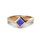 1 - Emilia 6.00 mm Princess Cut Tanzanite Solitaire Engagement Ring 