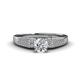 1 - Meira Classic Round Diamond Engagement Ring 