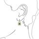 2 - Esme Green Garnet Dangling Earrings 