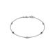 1 - Aizza (5 Stn/2.7mm) Petite Ruby and Diamond Station Bracelet 