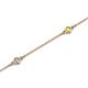 2 - Aizza (5 Stn/2.7mm) Petite Yellow Sapphire and Diamond Station Bracelet 