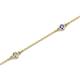 2 - Aizza (5 Stn/2.7mm) Petite Tanzanite and Diamond Station Bracelet 