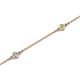 2 - Aizza (5 Stn/2.7mm) Petite Peridot and Diamond Station Bracelet 