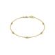 1 - Aizza (5 Stn/2.7mm) Petite Yellow Sapphire and Diamond Station Bracelet 