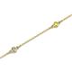 2 - Aizza (5 Stn/2.7mm) Petite Yellow Sapphire and Diamond Station Bracelet 