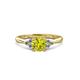 3 - Eve Signature 6.50 mm Yellow and White Diamond Engagement Ring 