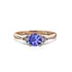 3 - Eve Signature 6.50 mm Tanzanite and Diamond Engagement Ring 