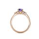 5 - Eve Signature 6.50 mm Iolite and Diamond Engagement Ring 