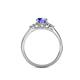 4 - Eve Signature 5.80 mm Tanzanite and Diamond Engagement Ring 