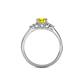 4 - Eve Signature 5.80 mm Yellow and White Diamond Engagement Ring 