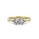 3 - Eve Signature 1.02 ctw IGI Certified Lab Grown Diamond Round (5.80 mm) & Natural Diamond (2.20 mm) Engagement Ring 