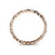 4 - Valerie 2.40 mm Smoky Quartz and Diamond Eternity Band 