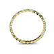 4 - Valerie 2.40 mm Green Garnet and Lab Grown Diamond Eternity Band 