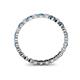 4 - Valerie 2.40 mm London Blue Topaz and Lab Grown Diamond Eternity Band 