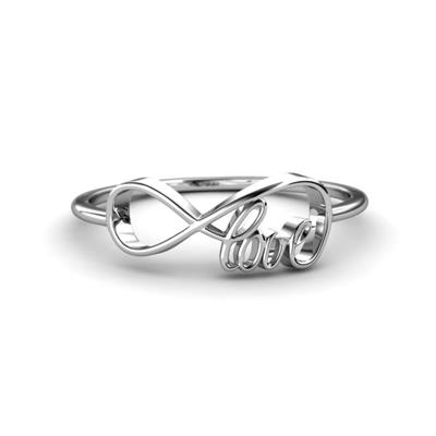 Anesa Bold Infinity Love Minimalist Promise Ring