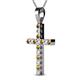2 - Aja Citrine and Diamond Cross Pendant 