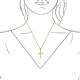 3 - Aja Yellow Sapphire Cross Pendant 