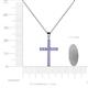4 - Aja Tanzanite Cross Pendant 