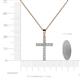 4 - Aja Aquamarine Cross Pendant 