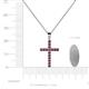 4 - Aja Rhodolite Garnet Cross Pendant 