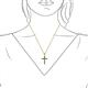 3 - Aja Black Diamond Cross Pendant 