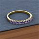 2 - Emlynn 2.70 mm Iolite 10 Stone Wedding Band 