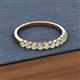 2 - Emlynn 2.70 mm Peridot and Diamond 10 Stone Wedding Band 