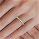 5 - Emlynn 2.70 mm Yellow Sapphire and Diamond 10 Stone Wedding Band 