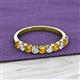 2 - Emlynn 3.00 mm Citrine and Diamond 10 Stone Wedding Band 