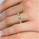 5 - Emlynn 3.00 mm Citrine and Diamond 10 Stone Wedding Band 