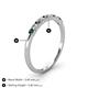 4 - Emlynn 2.40 mm Lab Grown Diamond and Lab Created Alexandrite 10 Stone Wedding Band 