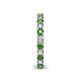 5 - Ellen 2.70 mm Green Garnet and Diamond Eternity Band 