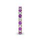 5 - Ellen 2.70 mm Amethyst and Diamond Eternity Band 