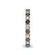 5 - Ellen 2.70 mm Smoky Quartz and Diamond Eternity Band 