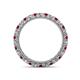 4 - Ellen 2.40 mm Ruby and Diamond Eternity Band 