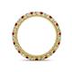 4 - Ellen 2.40 mm Ruby and Diamond Eternity Band 