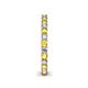 5 - Ellen 2.40 mm Yellow Sapphire and Diamond Eternity Band 