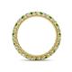 4 - Ellen 2.40 mm Green Garnet and Diamond Eternity Band 