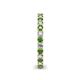 5 - Ellen 2.40 mm Green Garnet and Diamond Eternity Band 