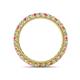 4 - Ellen 2.40 mm Pink Tourmaline and Diamond Eternity Band 